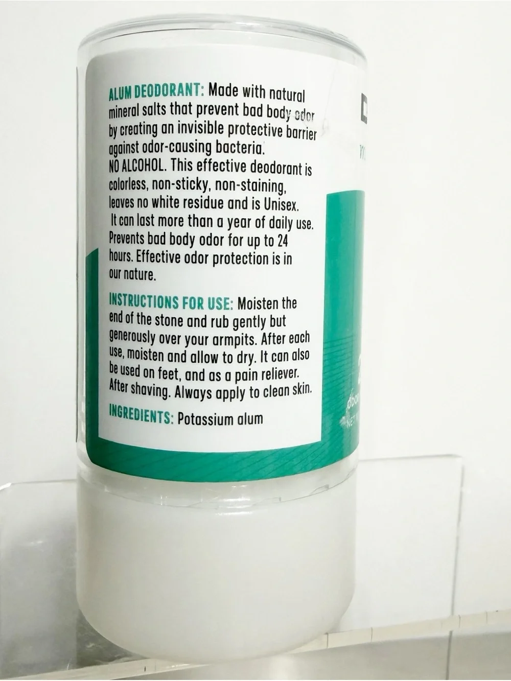 DEOBODY Mineral Deodorant Stick Unscented Aluminum-Free ~ New